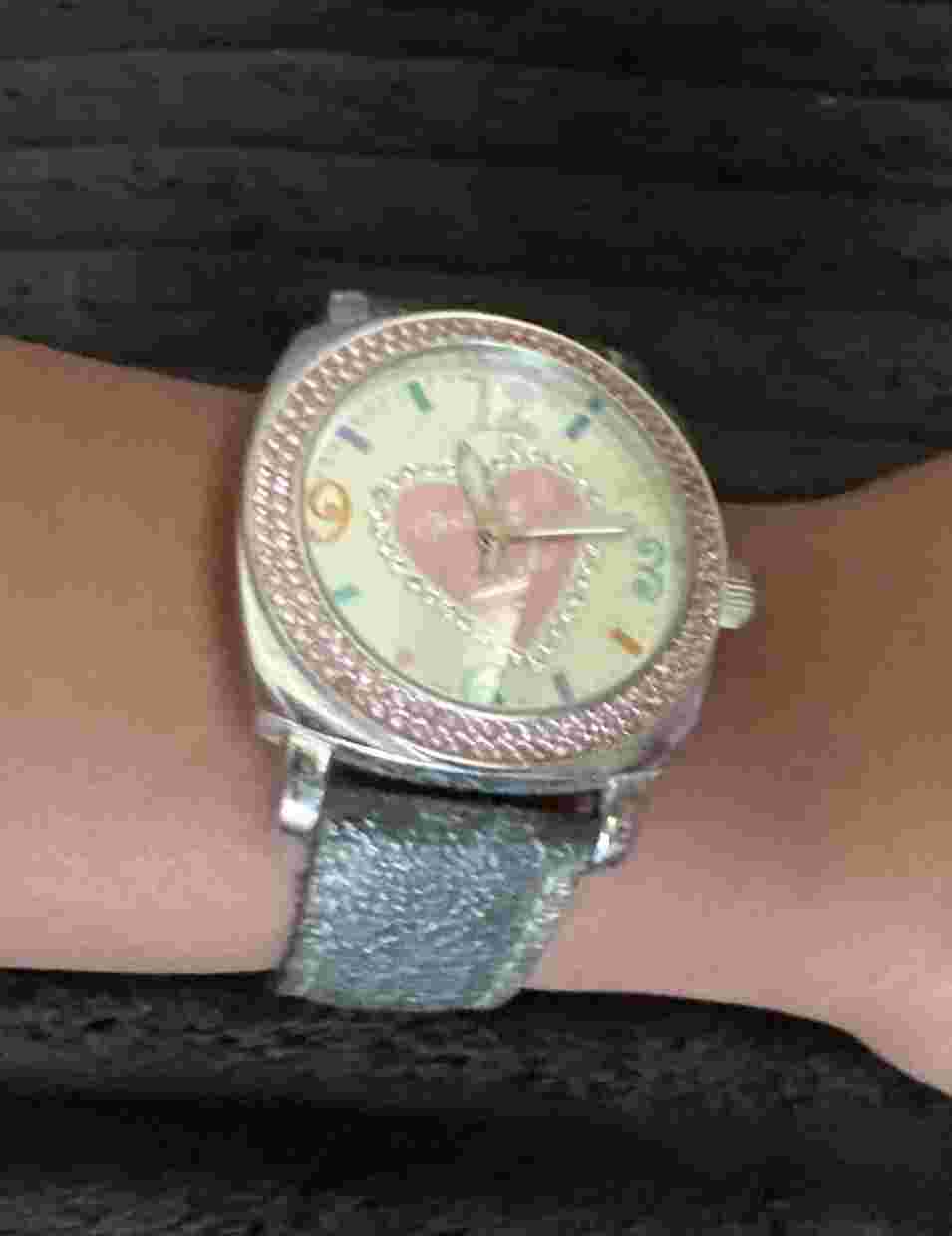 Dooney & Bourke Vintage Watch Dark Green Multi Colored Band