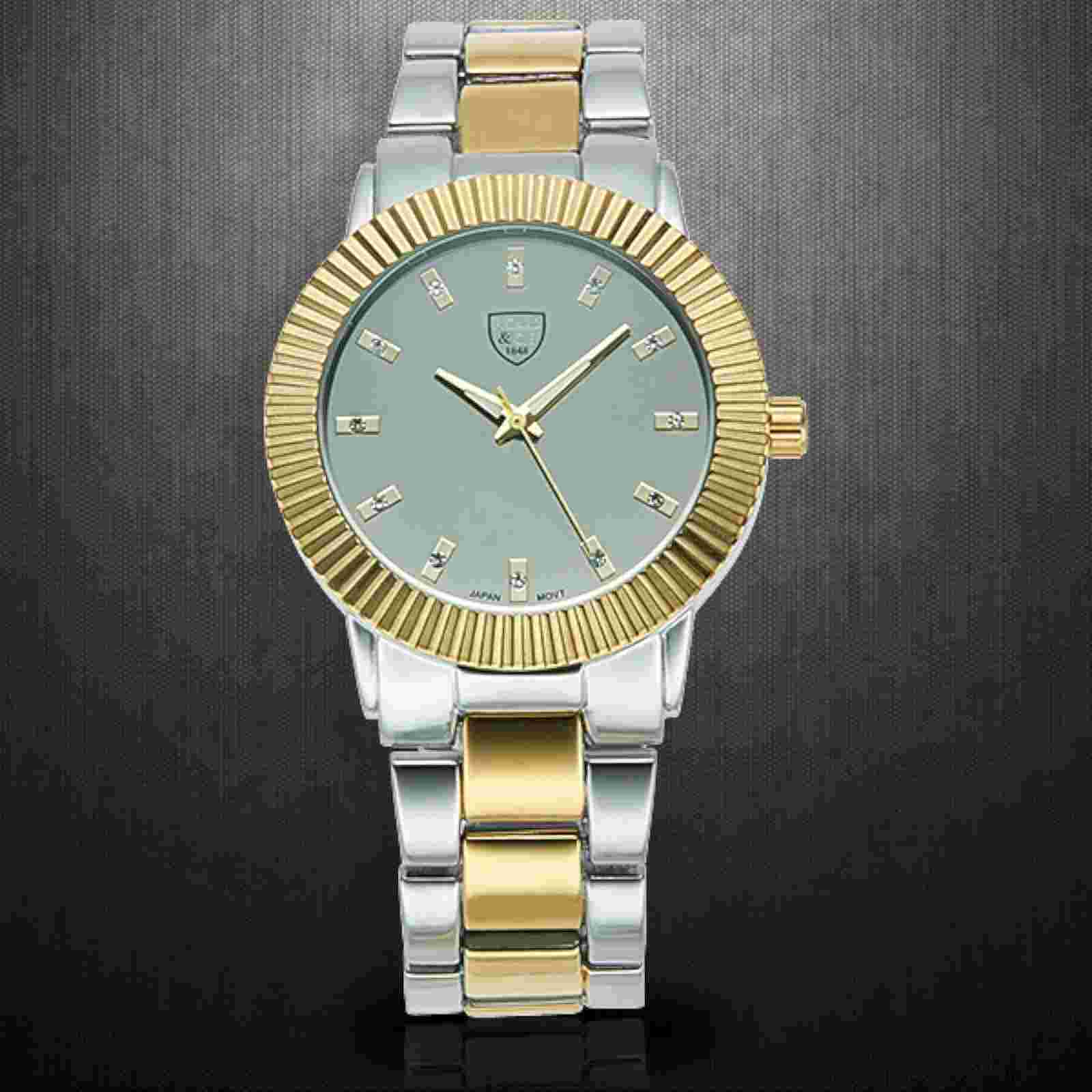 Picard & Cie 9302 Women's Bellona Two Tone Gold/Silver Watch Silent Tick