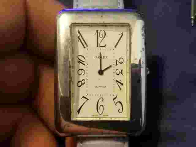 Rare Vintage Parker Sterling Silver Ladies Quartz Watch