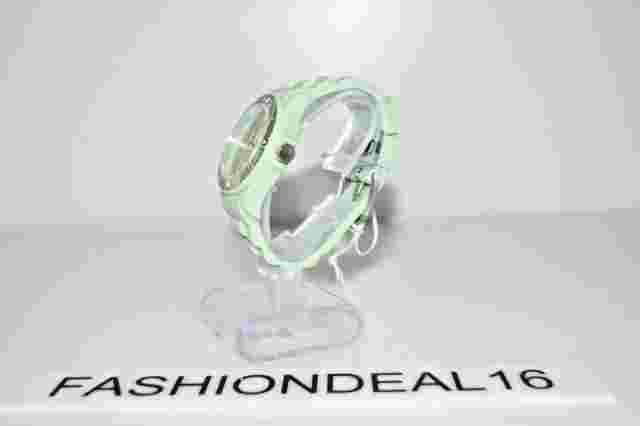 New Oozoo Authentic Green Mint Silicione Silver 43mm C4363 Medium Watch