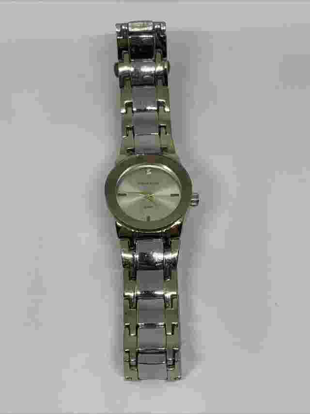 Ladies Structure Round Face Two Toned Band Watch
