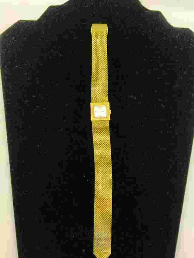 GERMINAL VOLTAIRE 17 JEWELS SWISS MADE SQUARE 60/70’s WATCH Gold Americ Metal GK