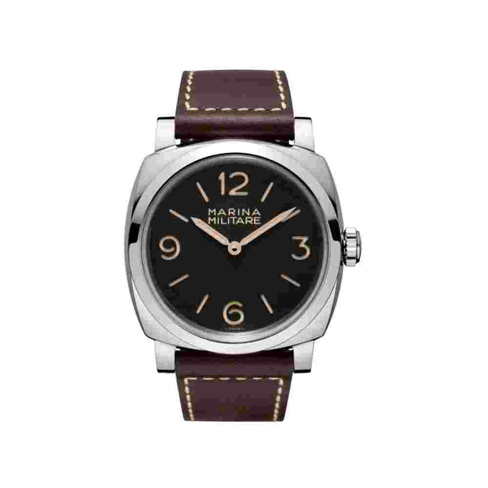 Panerai Radiomir Men's Black Watch with Brown Leather Strap - PAM00587