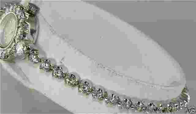 VINTAGE 14K WHITE GOLD 2.75 CARAT DIAMOND JUVENIA WATCH