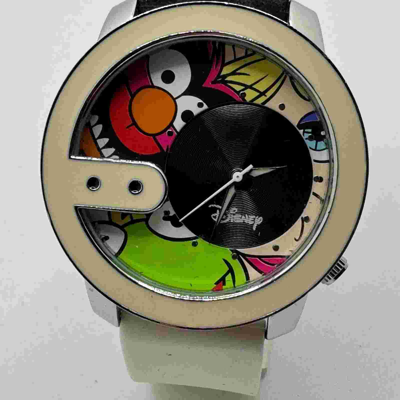 FLUD Quartz Watch Unisex 42mm Silver Beige Japan Movt Analog New Battery