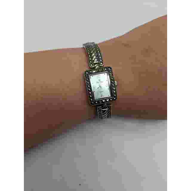 Premier Designs Women's Quartz Silver Tone Watch Working 7in