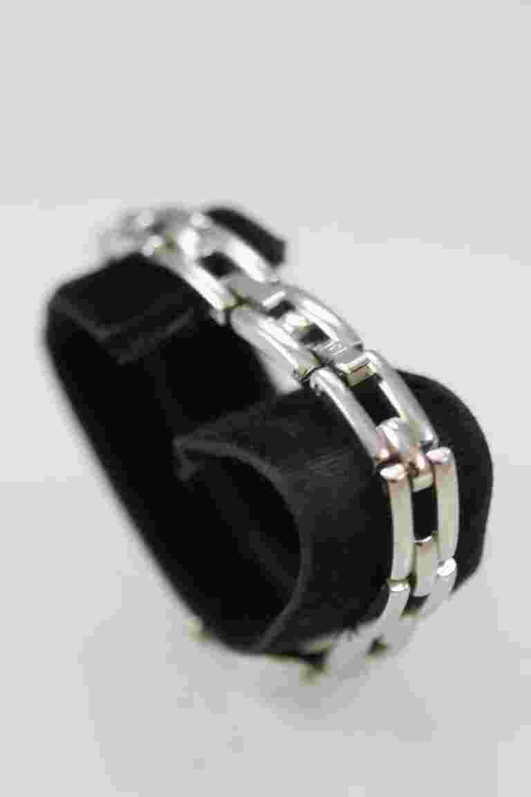 LEI Women Watch Silver Stainless Steel Water Resistant Battery Pink Quartz