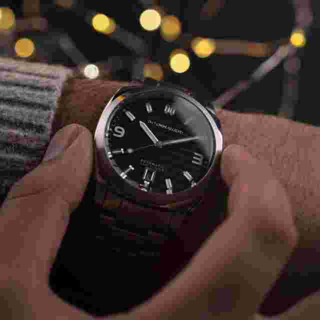 Spinnaker Hull Automatic Riviera Noire Watch -