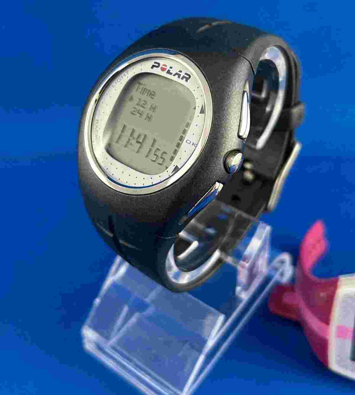 Two Watches! Polar Men’s Gray F11 and Women’s Pink FT4 Fitness Watches