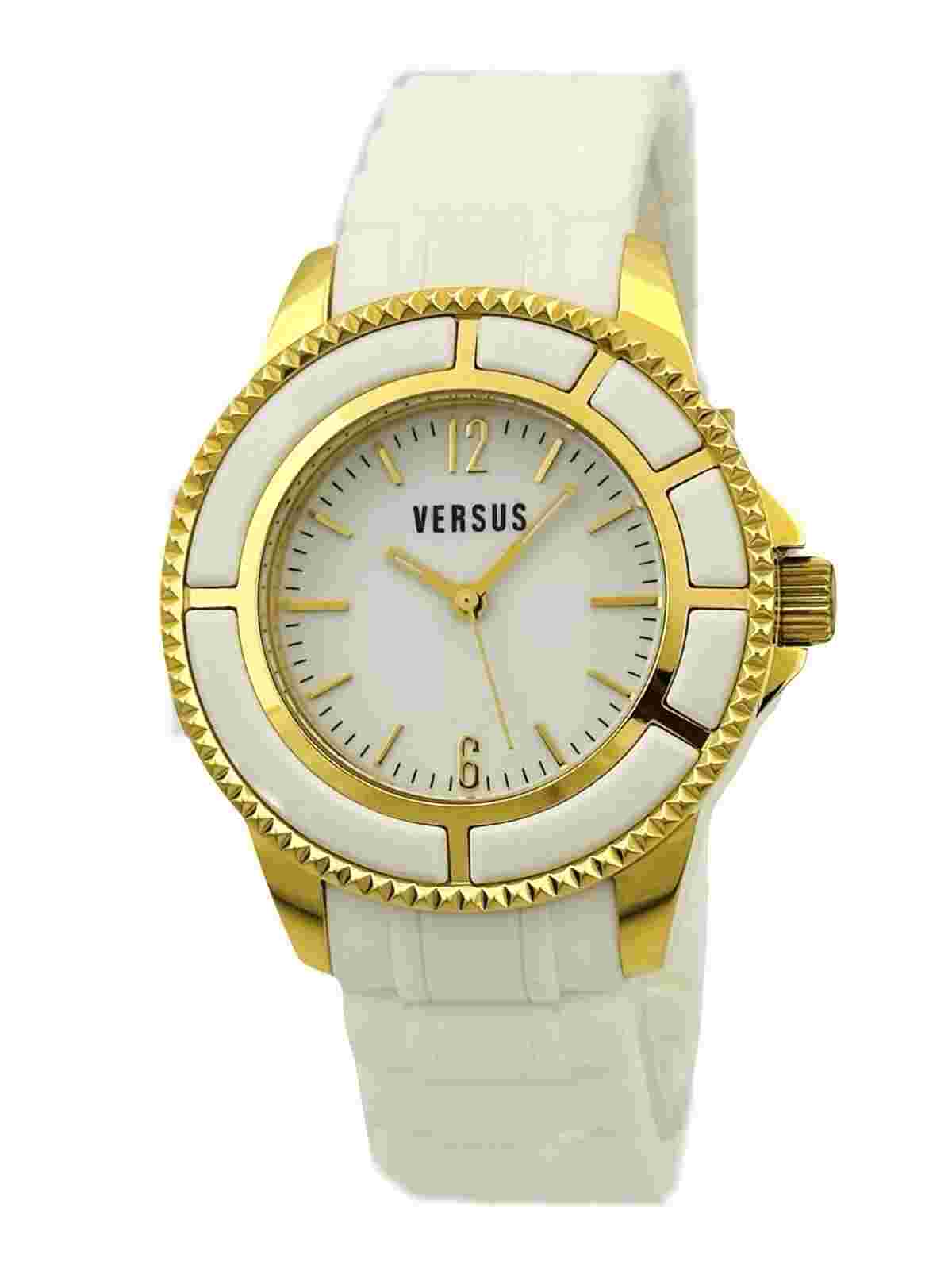 Versus by Versace AL13SBQ701A001 White Dial & White Rubber Strap Unisex Watch