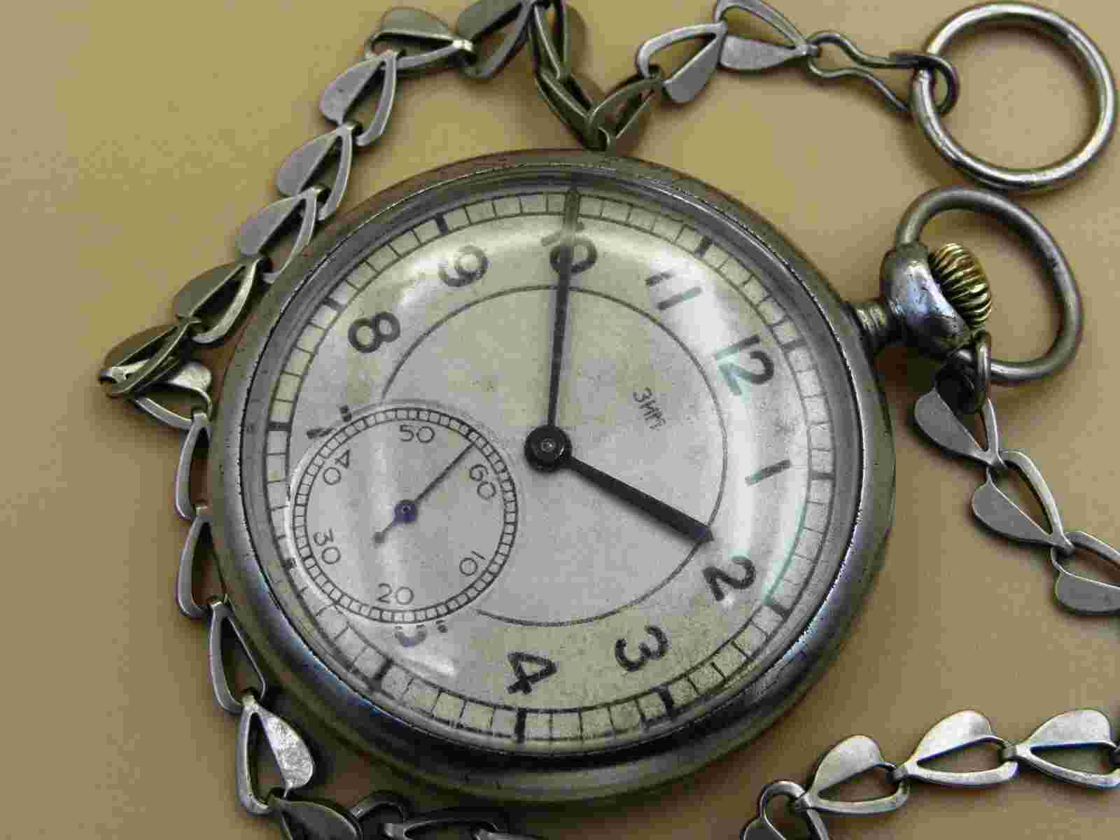 Very Rare Earlier Soviet ZIM Pocket Watch with original LIP parts, gilt 1930s