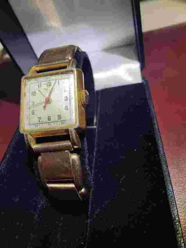 Vintage Tell Men's Watch ⌚ Swiss 15 Jewels WORKING