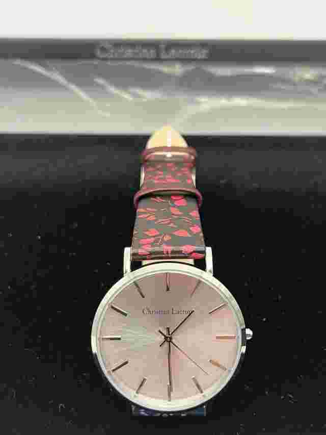 Christian Lacroix Leather Strap Watch