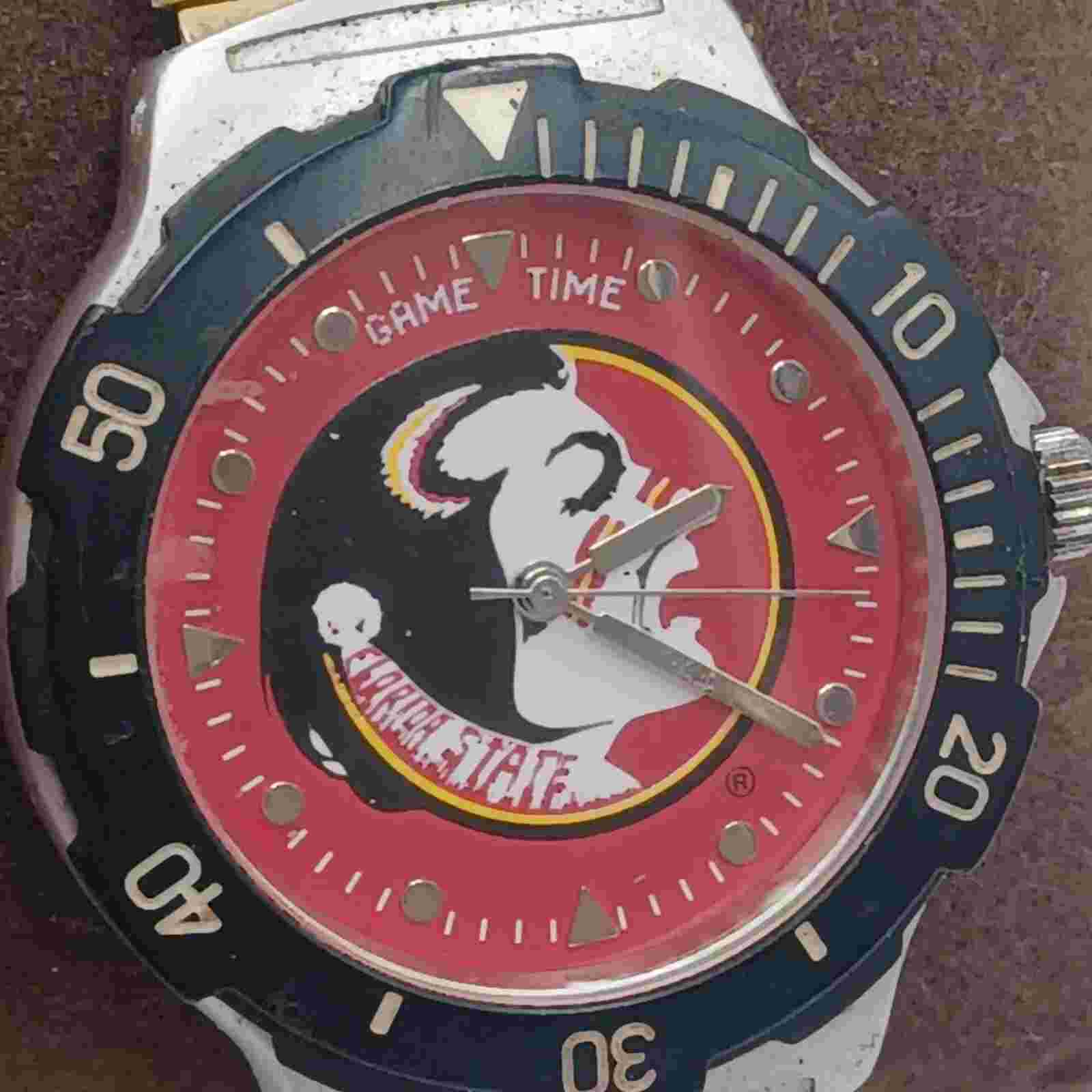 Vintage FSU Florida State Seminoles Men's Official Licensed Game Time Wristwatch