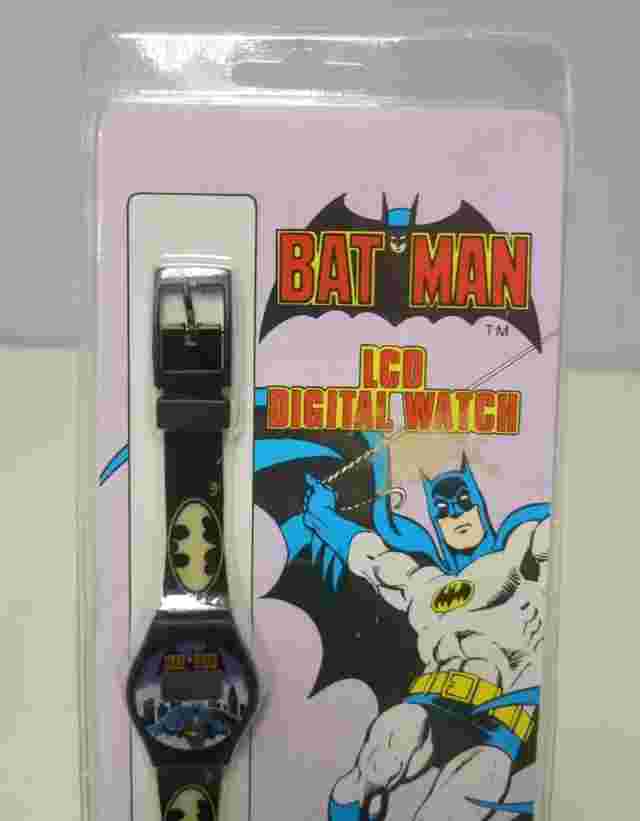 1989 Quintel Batman LCD Digital Wristwatch DC Comics  NEW SEALED