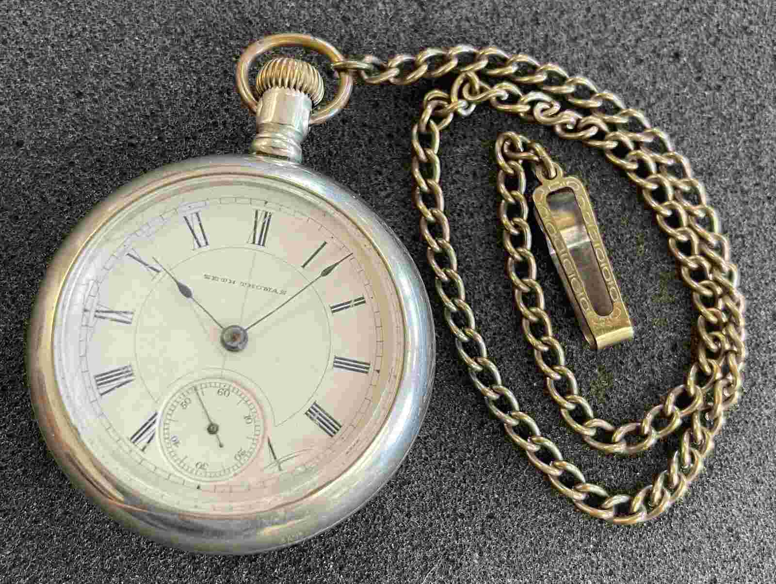 Circa 1885 Seth Thomas Grade 33 Model 3 Pocket Watch..TJ448