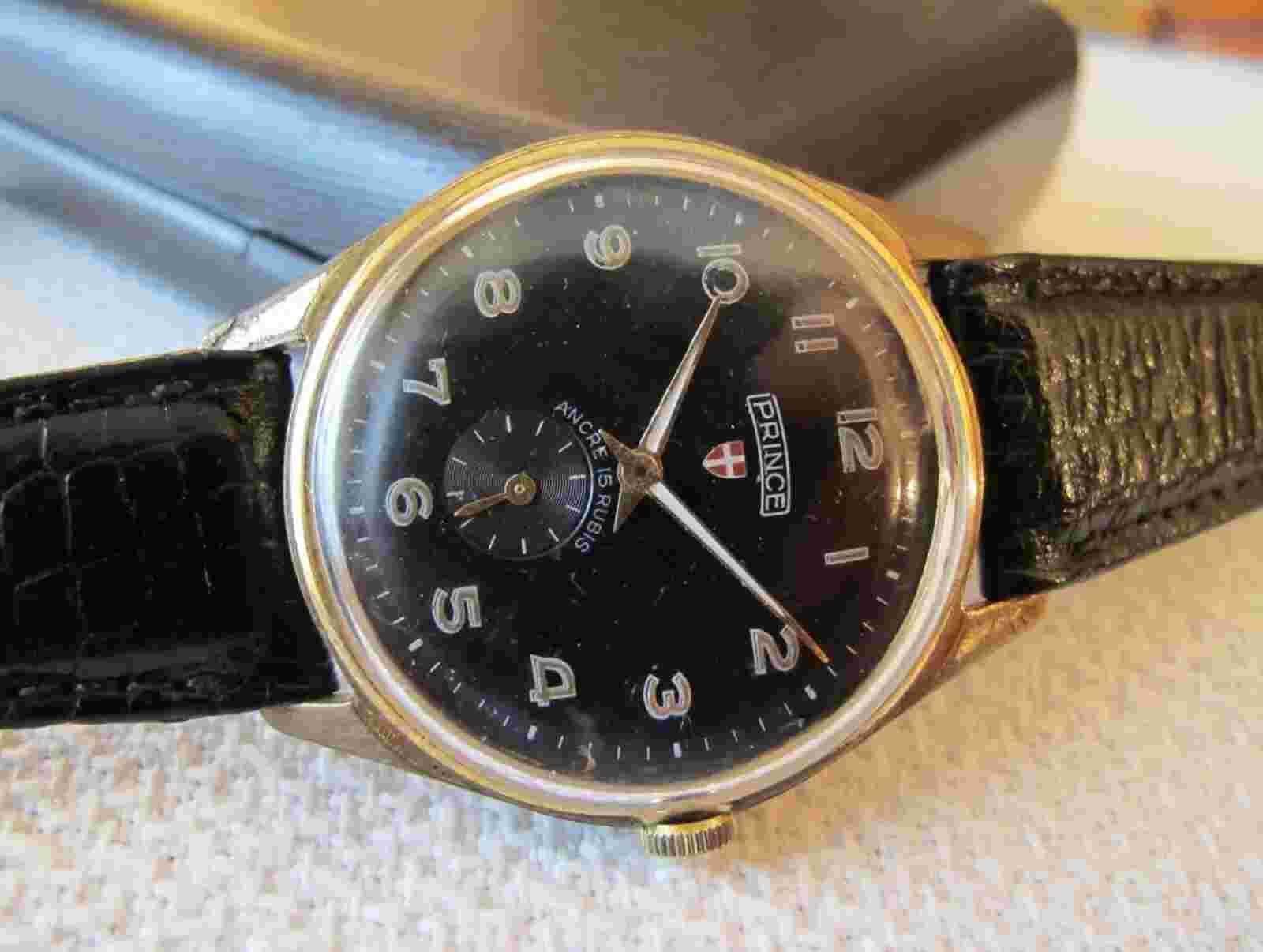 SWISS PRINCE 15 RUBIES MANUAL CHARGE 1950S