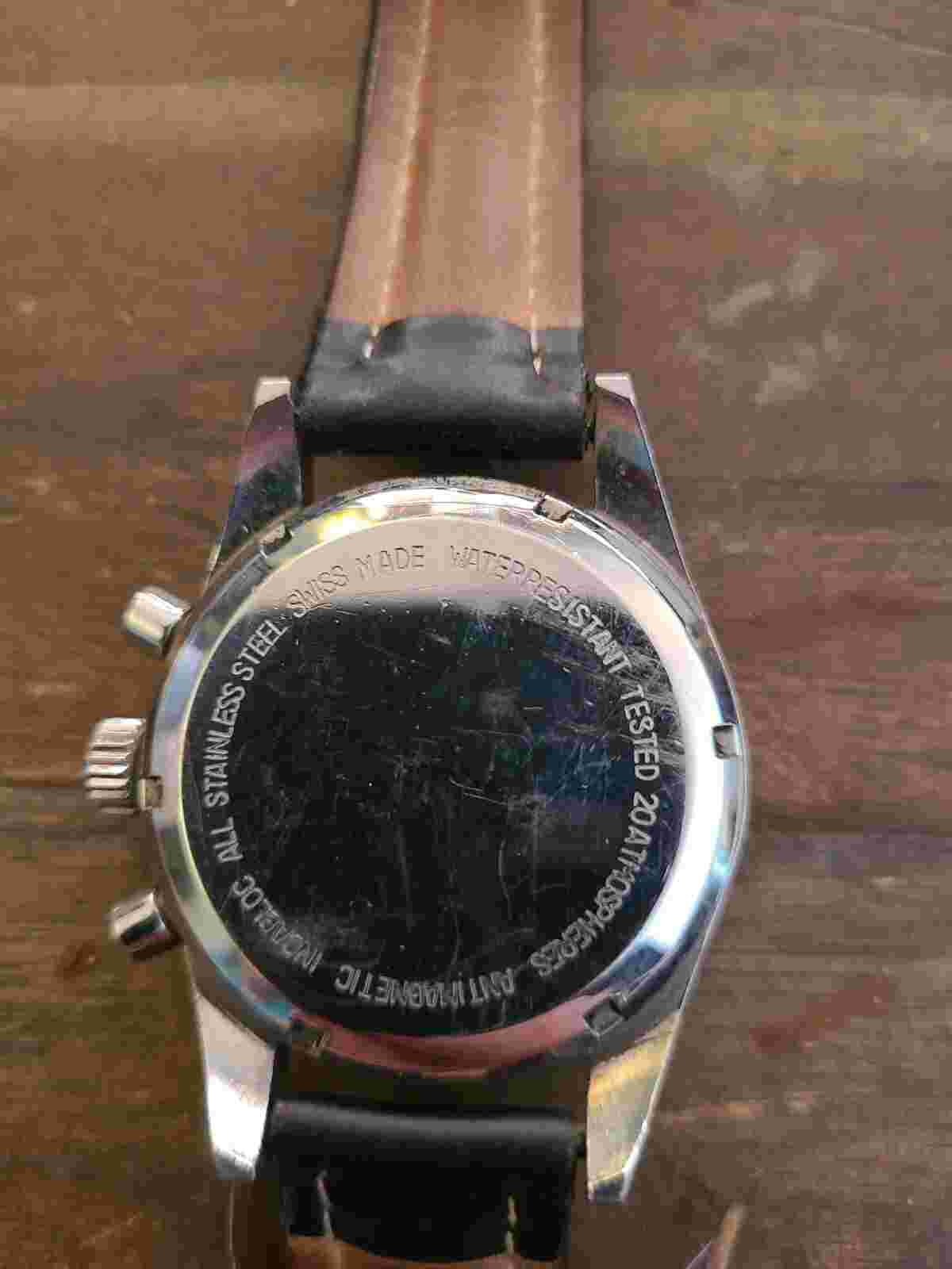 Vintage Le Jour Chronograph Cal.7736 Manually Winding Swiss Men's Watch