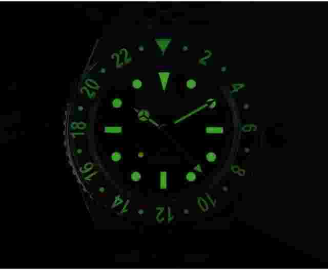 San Martin Mens GMT Watches Luxury Automatic Watch Mechanical Wristwatch 20ATM