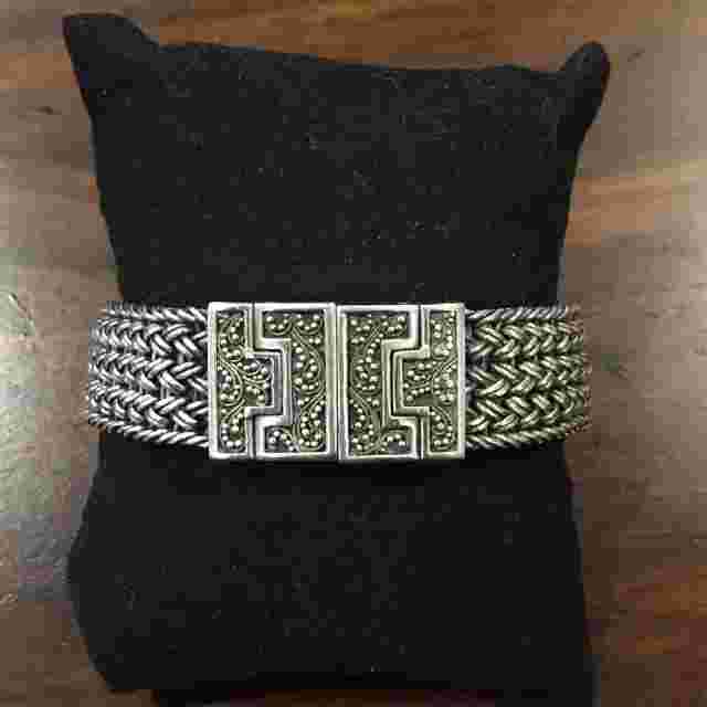 Lois Hill Watch Blue Face Sterling Silver Band