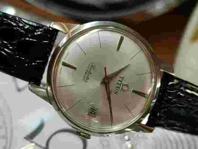 Authentic Titus Matic Pentastar Incabloc Swiss Automatic Slim Mens NEW OLD STOCK