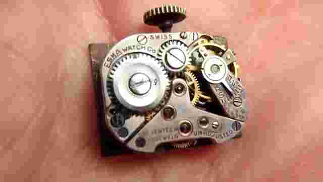 Tempus Eska Watch Co. 17 Jewels 16mm x 12mm Running COMPLETE