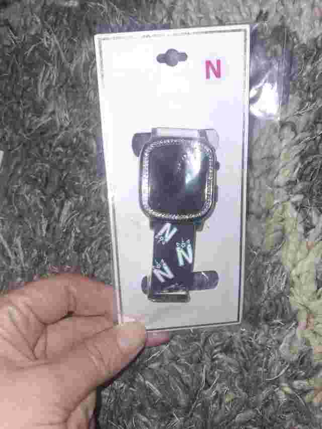 Justice Girls LED Unicorn Letter N WristWatch Adjustable new