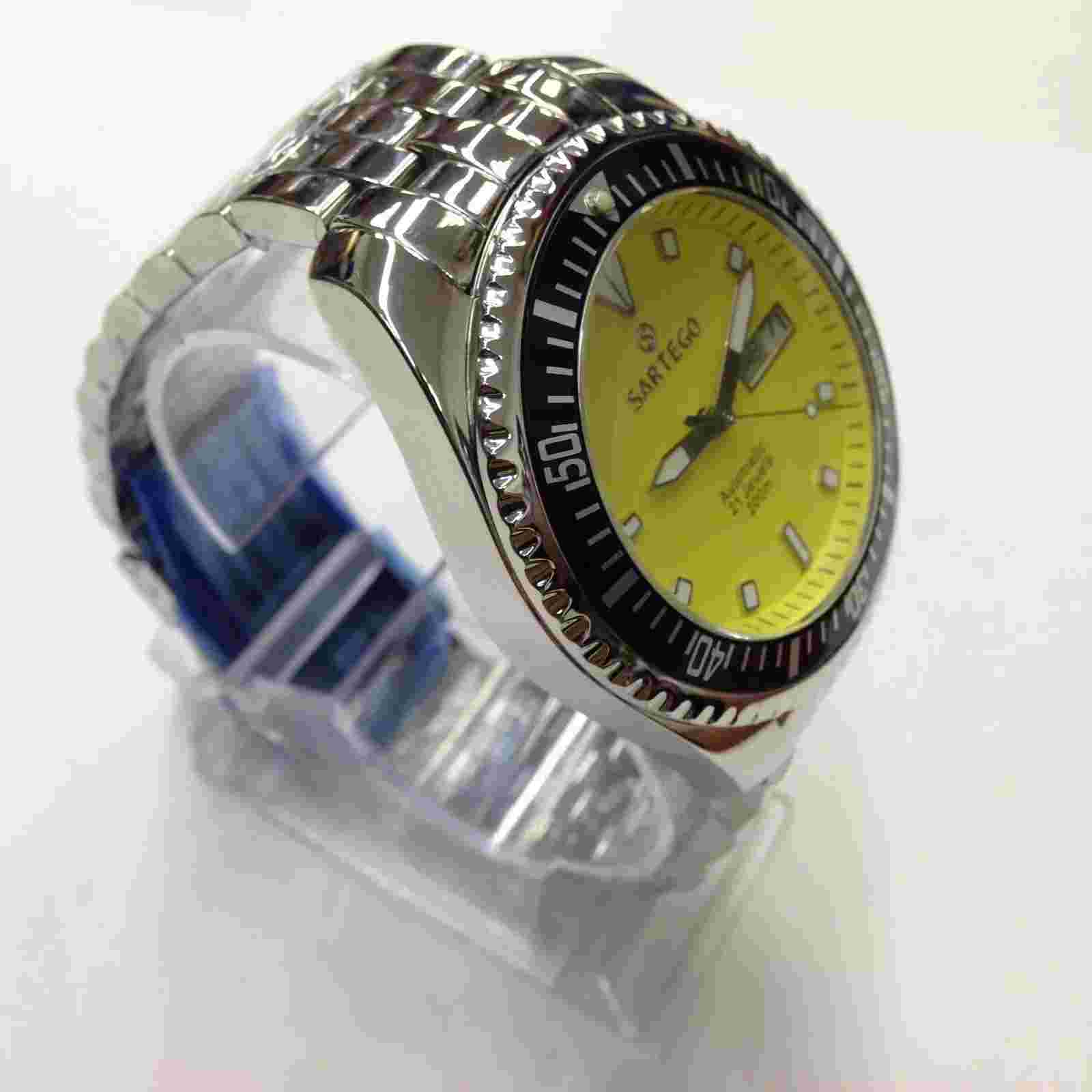 SARTEGO Automatic Men's Sports 21 Jewels 200m Japan Automatic Diver Watch SPA27