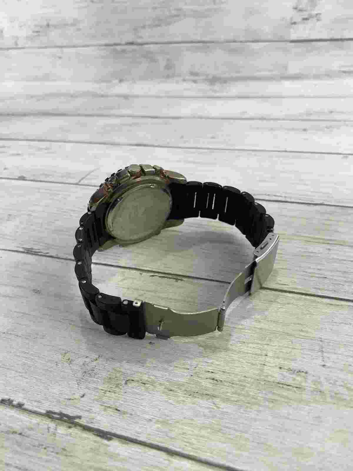 Rocawear black and rose gold watch
