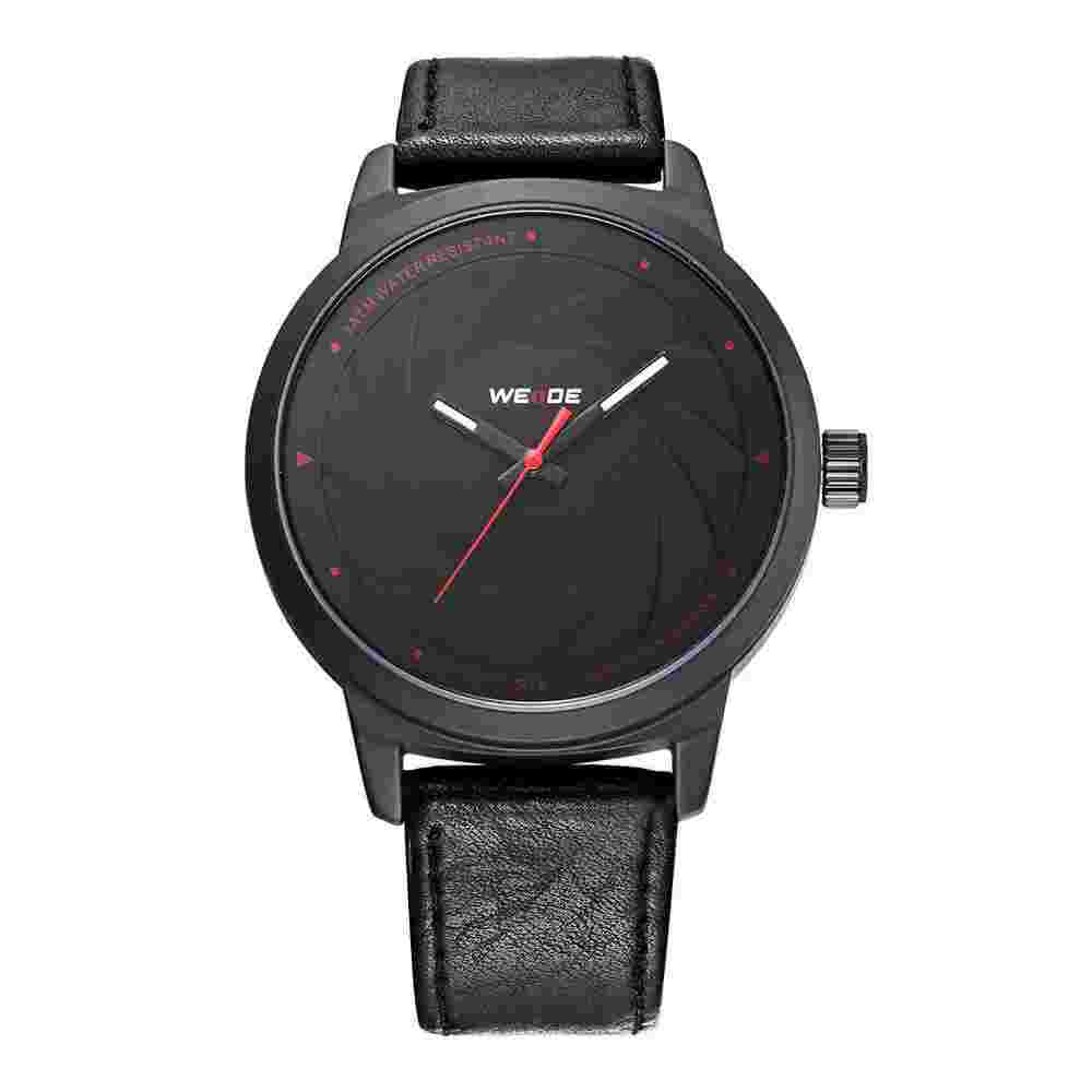 Weide WD005 Japanese Movement ORIGINAL Real Leather Strap Men's Watch