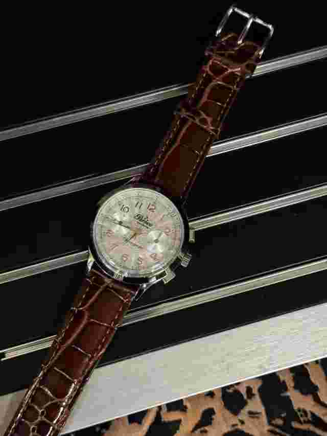 Perseo Testellle Hand -wound Chronograph White 4210 01ARG