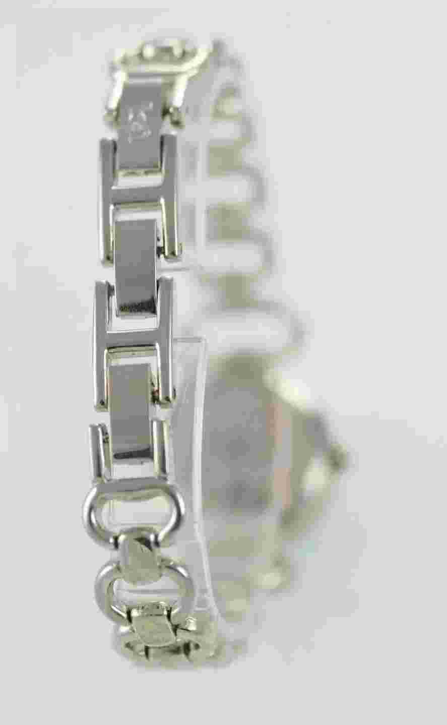 LEI Watch Womens Stainless Steel Silver Easy Read Water Resistant Blue Quartz