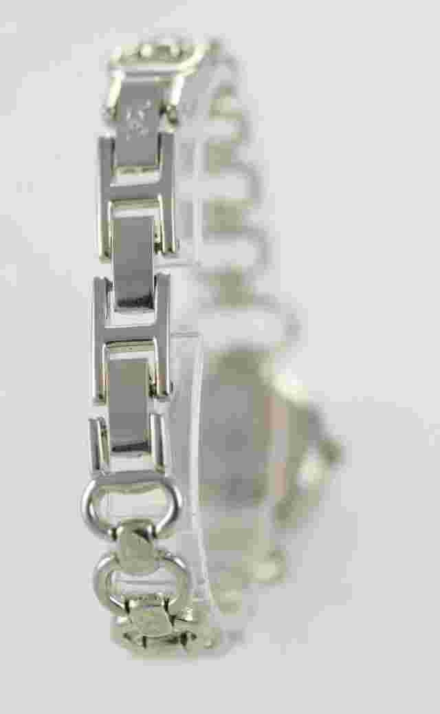 LEI Watch Womens Stainless Steel Silver Easy Read Water Resistant Blue Quartz