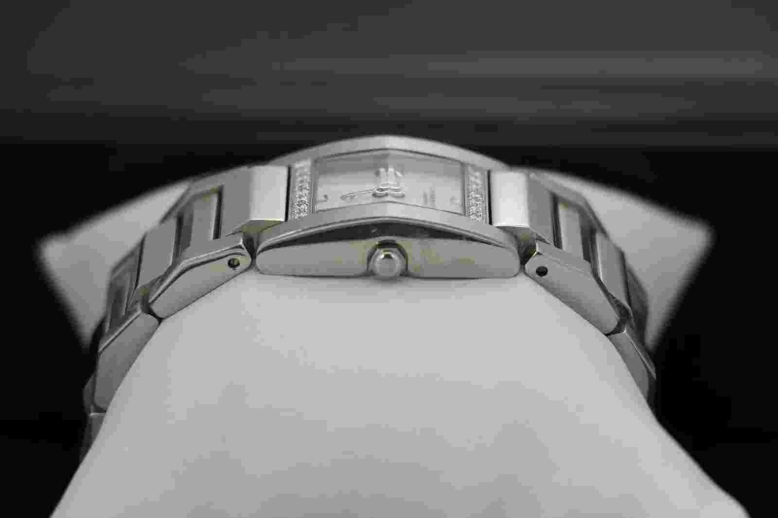 Philippe Charriol MVGED Megeve Quartz Mother of Pearl Diamond Ladies' Watch 5in