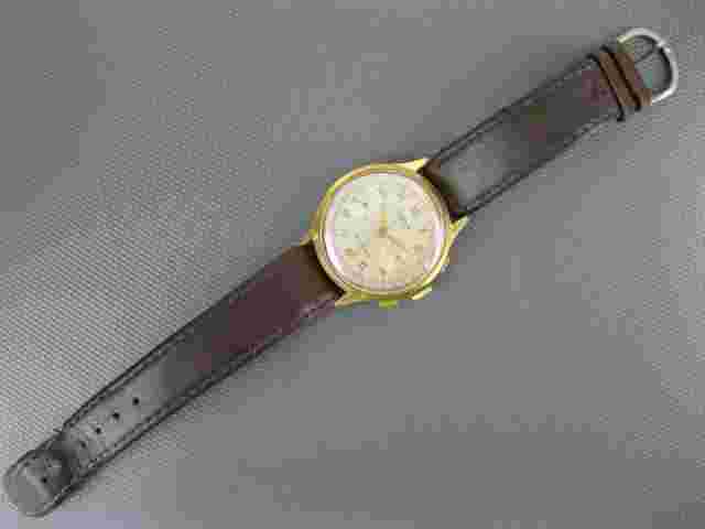Orator 2514 Chronograph Mechanical Wind up Genuine Vintage Wrist Watch 17 Jewels