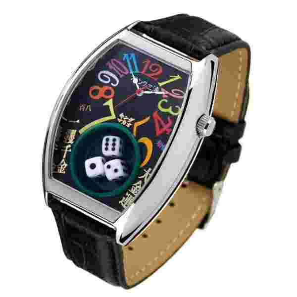 Frank Miura King Macau Gamble Watch leather Band rainbow black Three dice jp