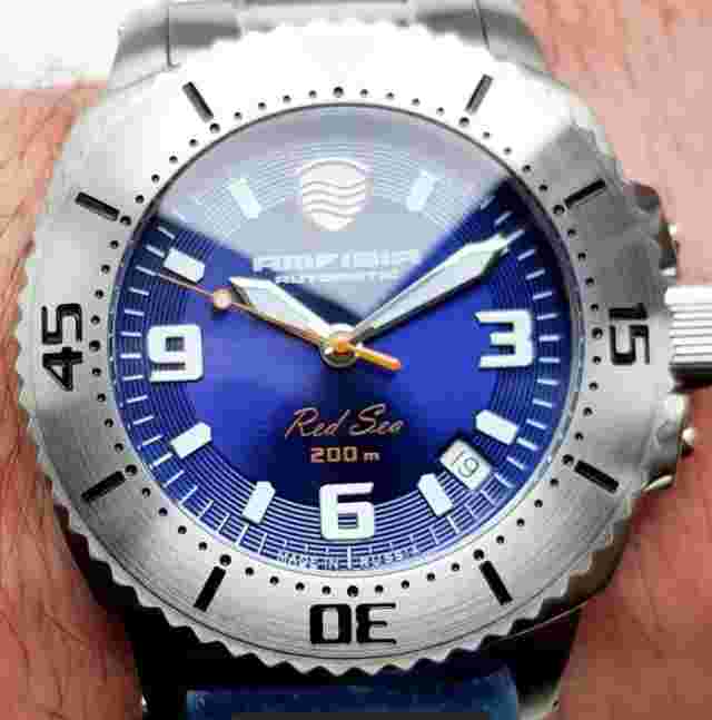 Vostok Amphibia 040690 Red Sea Wrist Russian Diver Watch Auto