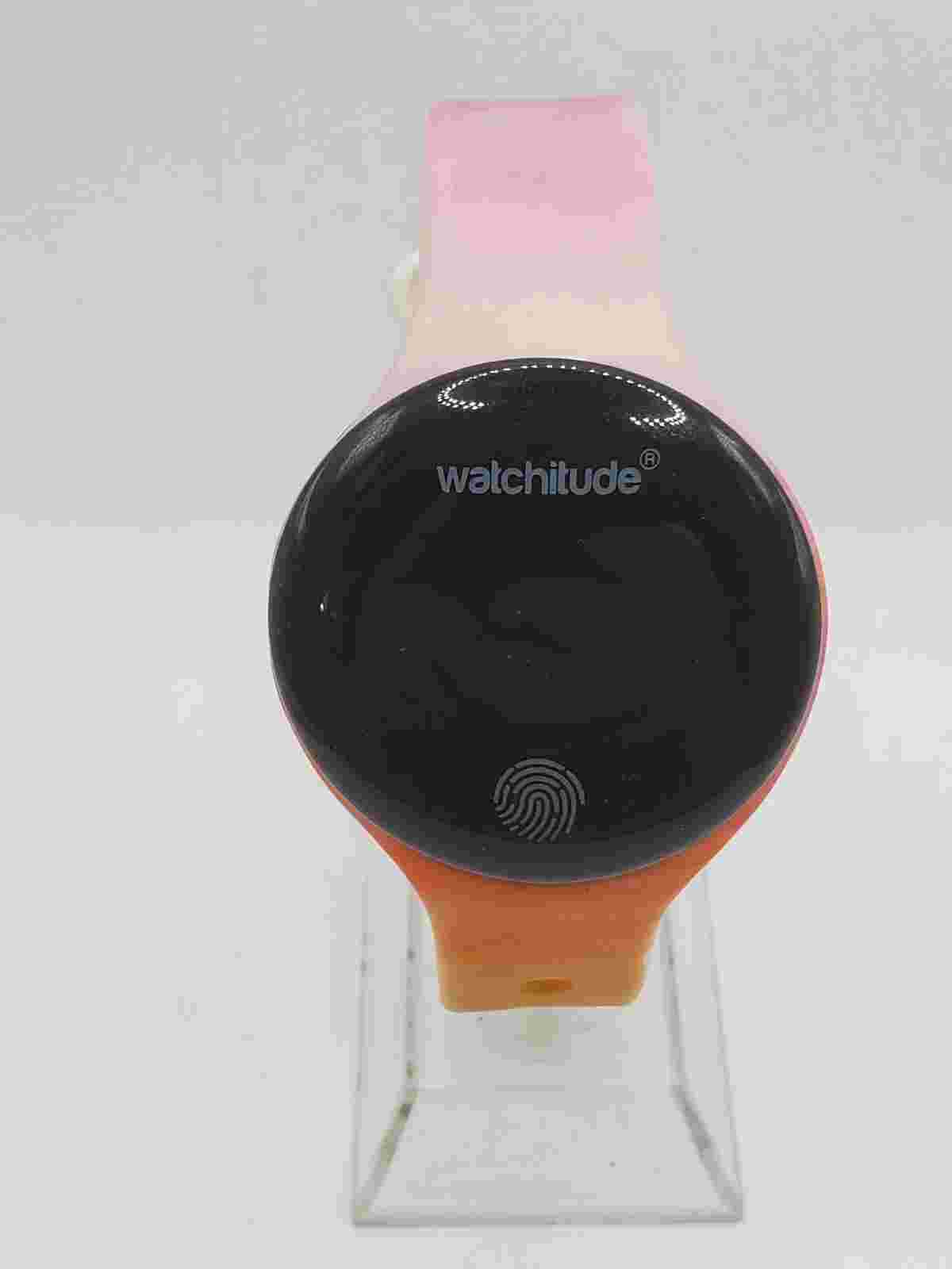 Watchitude Move Ladies Quartz Watch 38mm Round Black Face Multicolor Silicone