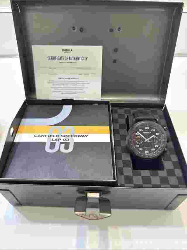 Shinola Canfield Lap 03 Limited Edition Wrist watch 002/250 w Box & Papers