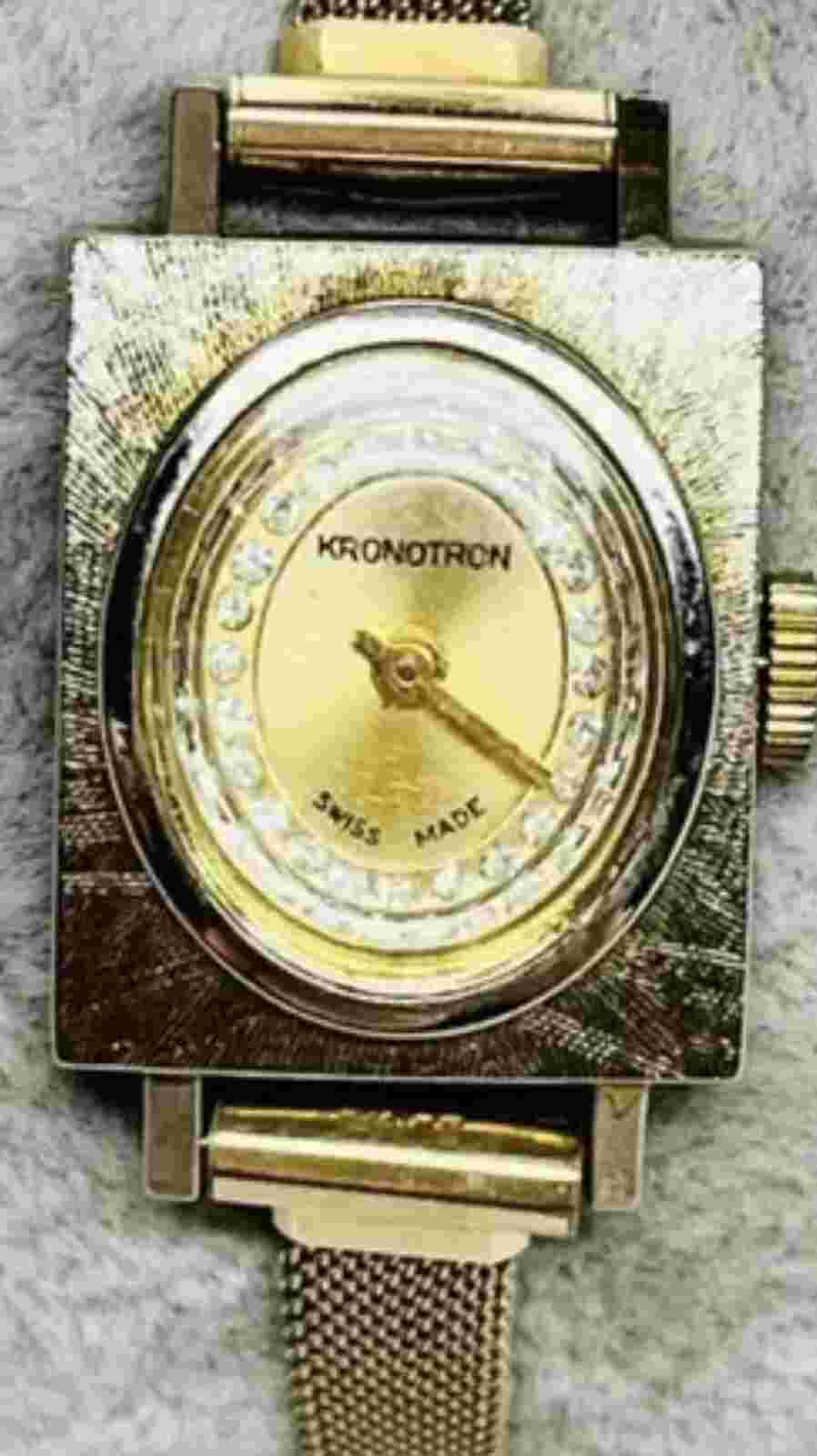 Vintage Alfex Ltd. Swiss Kronotron Gold Filled Ladies Mechanical Watch VERY RARE