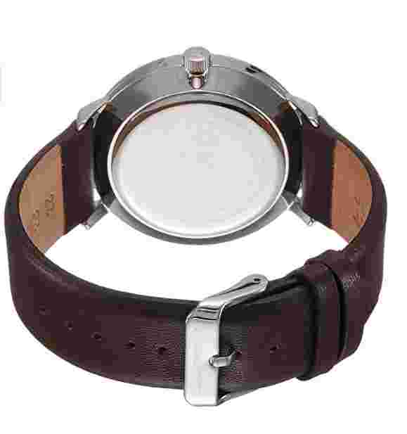 August Steiner Men's Classic Brown Strap Watch 22mm 3026