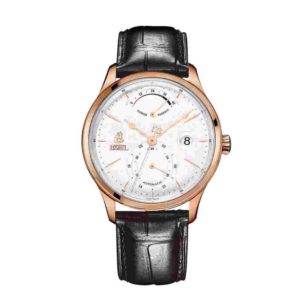 Ernest Borel Men's Automatic Watch with Geneva Stripes, GGR8880P3-25191Bk