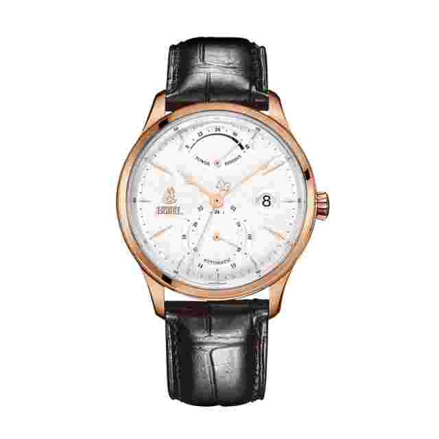 Ernest Borel Men's Automatic Watch with Geneva Stripes, GGR8880P3-25191Bk
