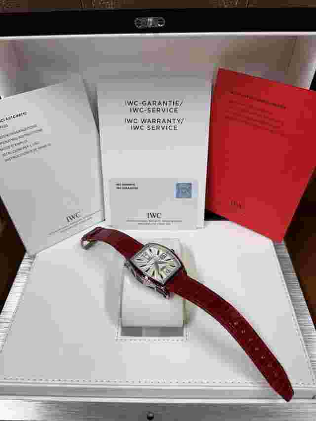 IWC Da Vinci Automatic WEISSGOLD 105 RUBIN BAGUETTEN NEU FULL SET