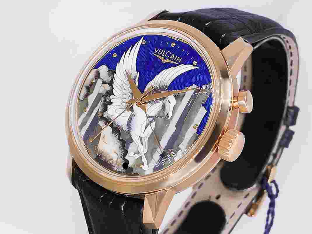 Vulcain 50s Presidents
                           
                                 Cloisonné Pegasus 200550.318L 18k Rose Gold