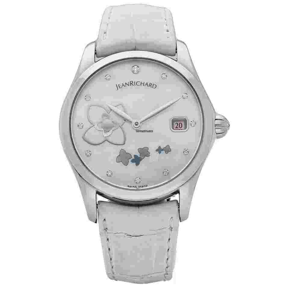 JeanRichard Bressel
                           
                                 61143 Bressel Pearl Dial White Leather Automatic Women's Watch