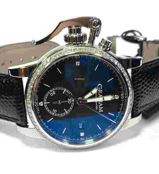 Graham Chronofighter 1695
                           
                                 2CXAS Romantic Diamond Auto 42mm 2CXNS.B03A.L104