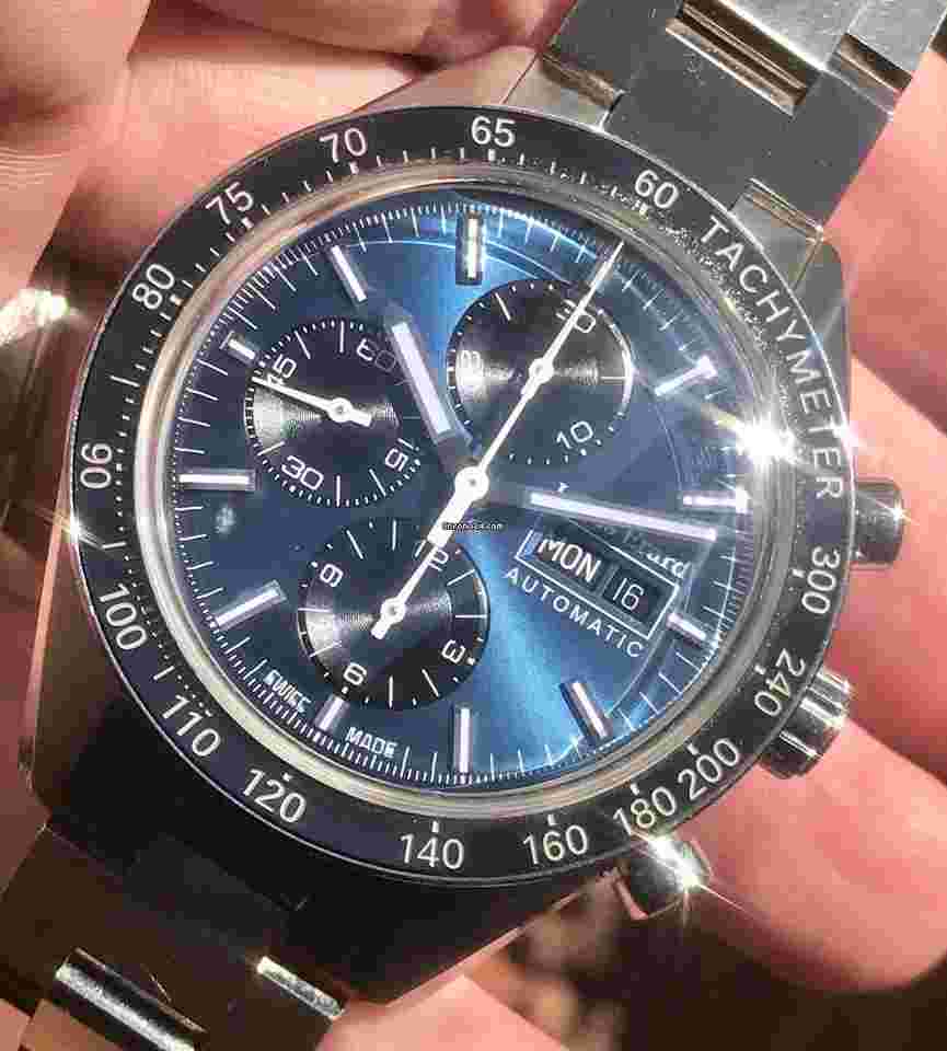 Louis Erard La Sportive
Chronograph Swiss Valjoux Automatic Rare Blue Dial 44mm