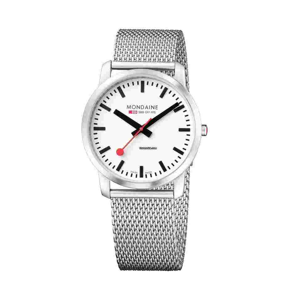 Mondaine Simply Elegant
                           
                                 A638.30350.16SBM Simply Elegant Stainless Mesh Men's Watch