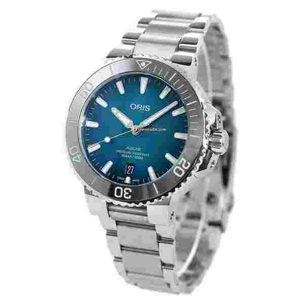 Oris Aquis Date
                           
                                 39.5mm 01 733 7732 4155-07 8 21 05PEB Steel Light Blue dial